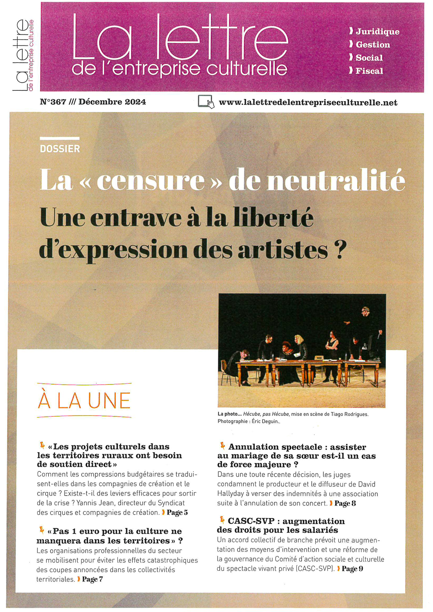 La Censure de neutralité : une entrave à la liberté des artistes ?